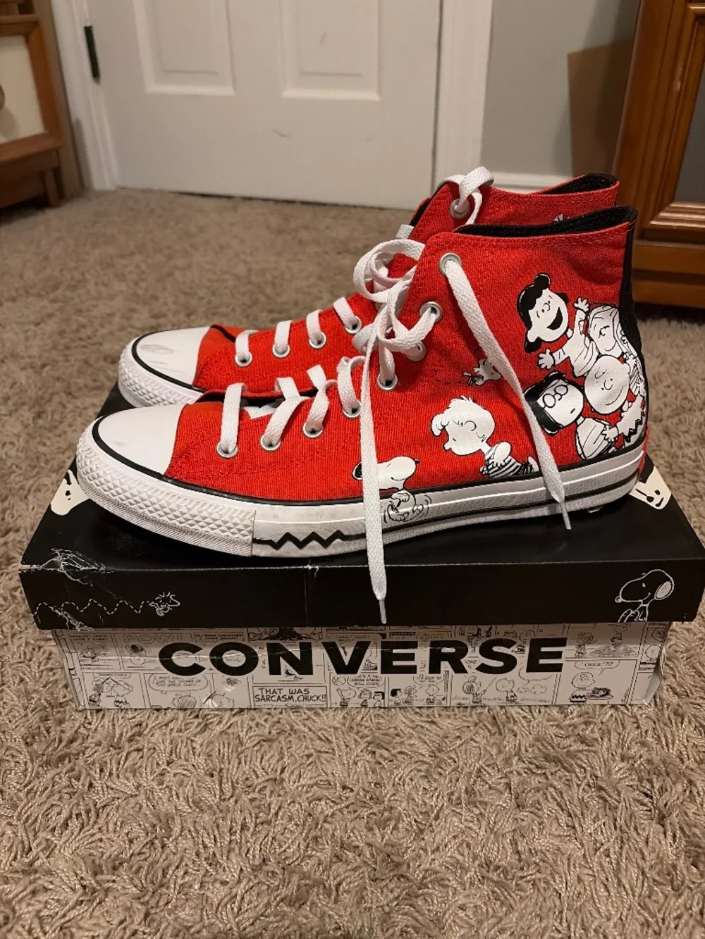 Converse x Peanuts Red Unisex (Very Minimal Usage)